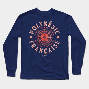 French Polynesia Compass Long Sleeve T-Shirt